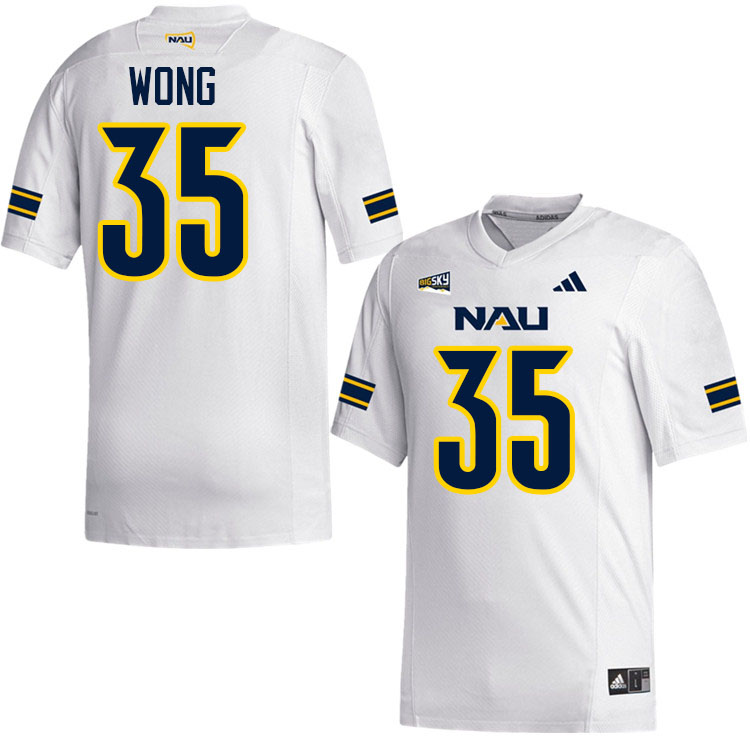 Northern Arizona Lumberjacks #35 Brandon Wong College Football Jerseys,Uniforms Stitched-White